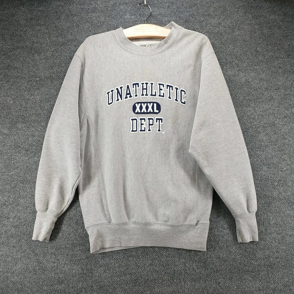Steve & Barrys Men's Sweatshirt Gray XS Unathletic Dept Pullover Long Sleeve - Picture 2 of 11